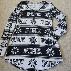 LOVE PINK Long Sleep Raglan Long Sleeve Size Small